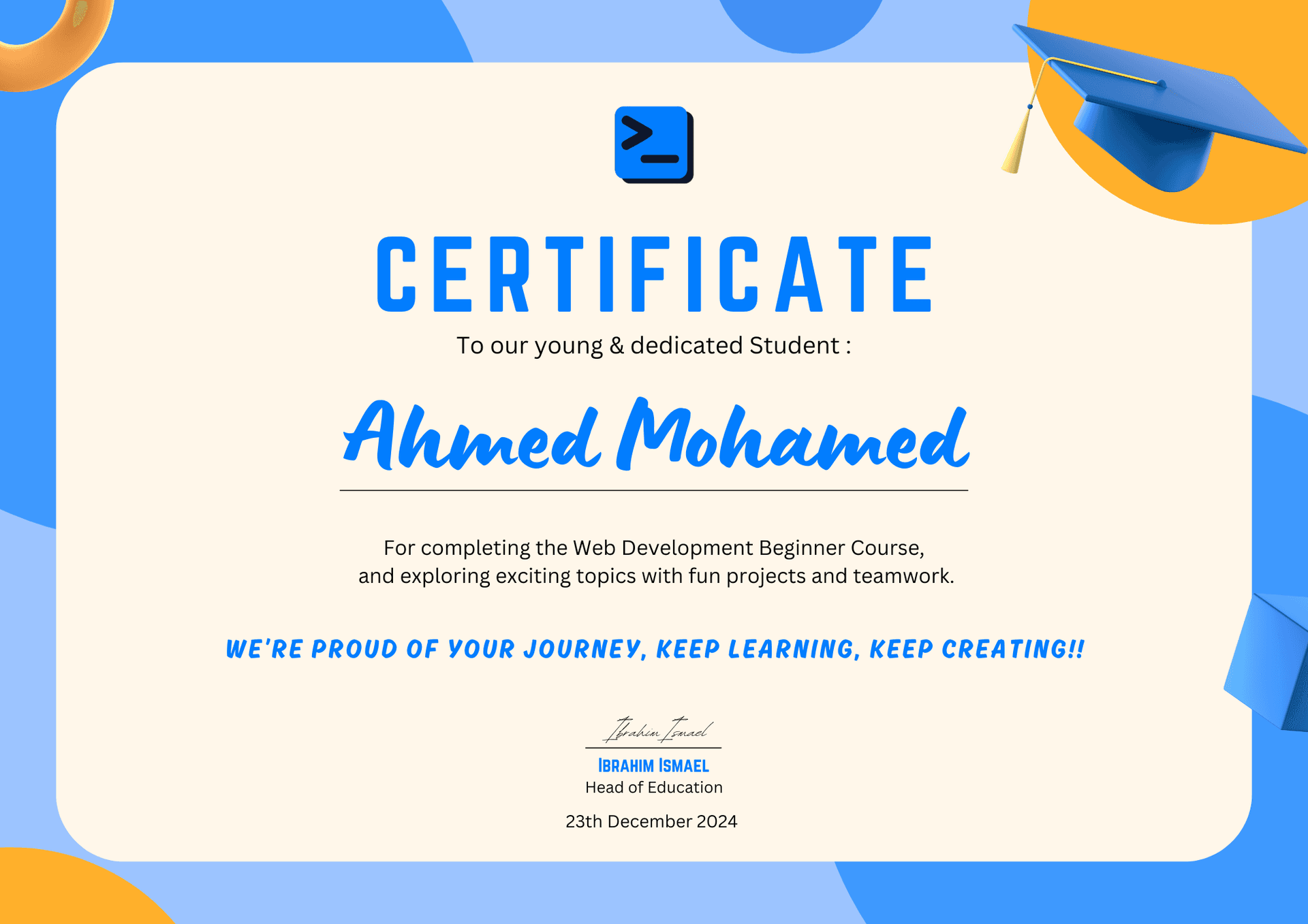 Certificate
